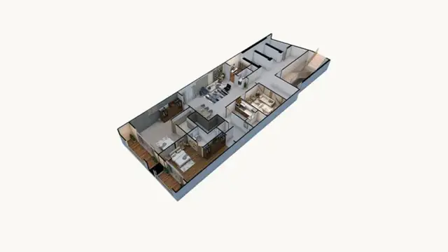 Penthouse A, 3D view