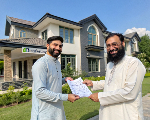 a-professional-real-estate-agent-with-a-black-bear