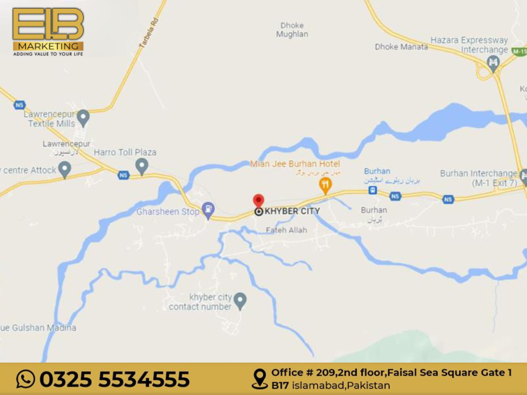 Khyber City Burhan location