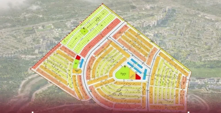 Aerial site photo of L Block in Faisal Town Phase 2