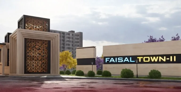Aerial site photo of Overseas Enclave in Faisal Town Phase 2