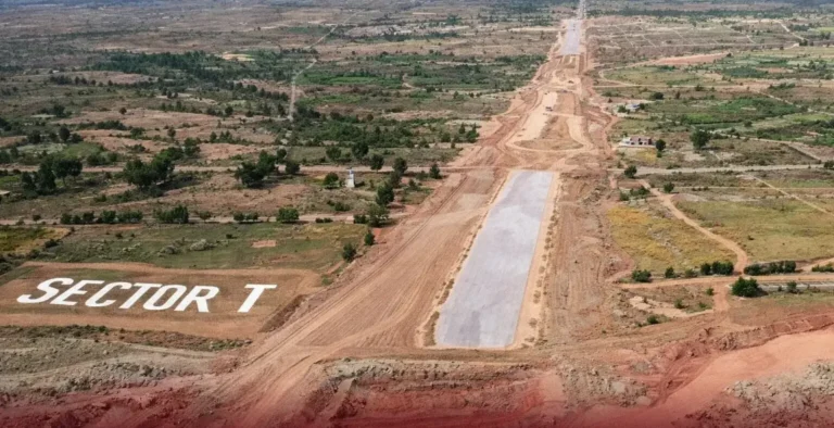 Aerial site photo of Sector T in Faisal Town Phase 2