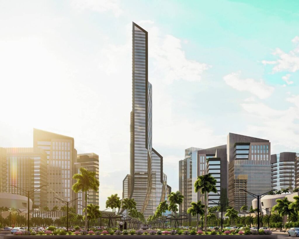 Faisal Town Phase 2 high-rise tower render